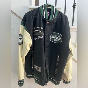 NFL New York Jets Vintage Varsity Jacket. Size XL